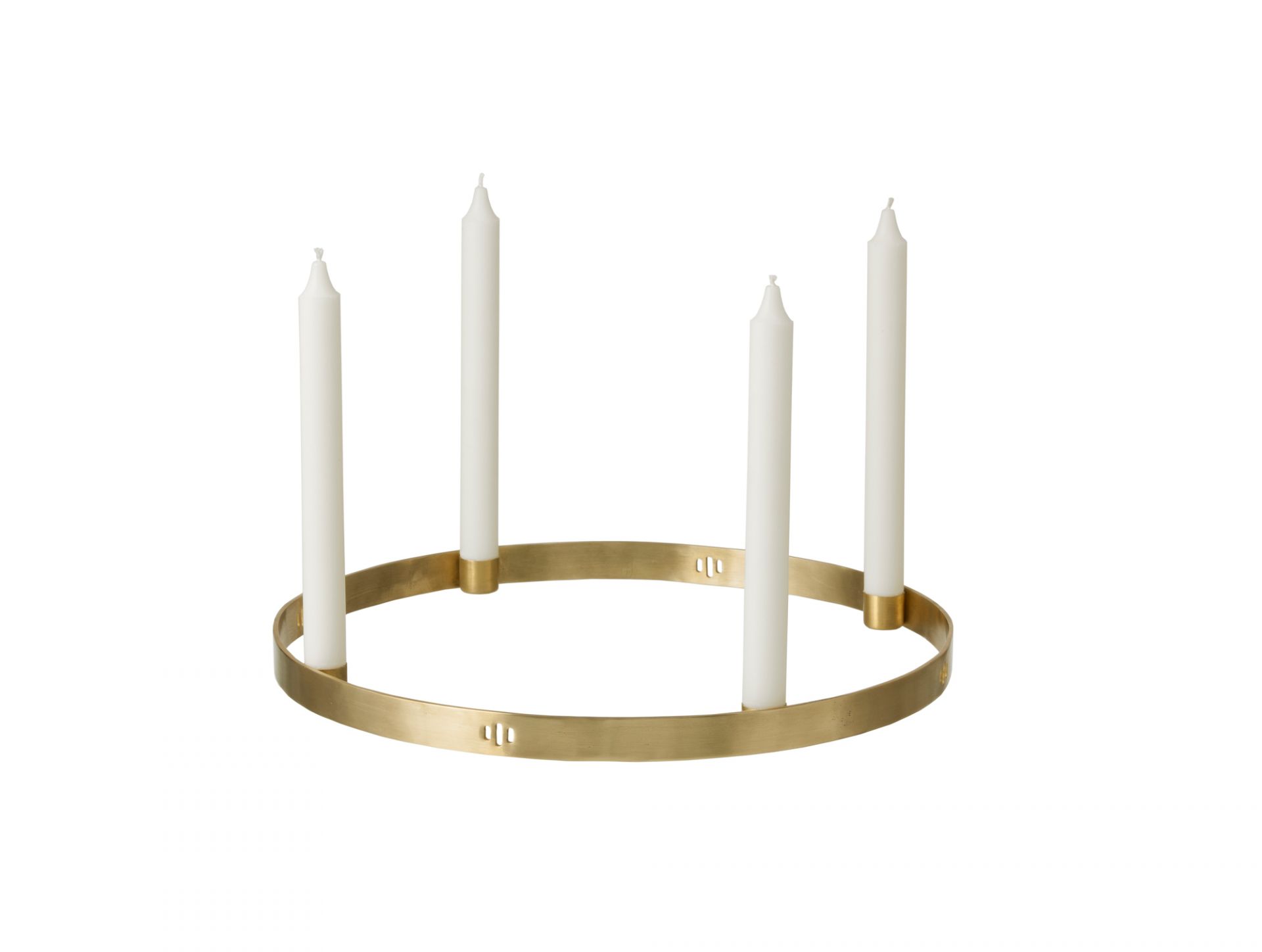 Candle Holder Circle Kerzenhalter groß messing Ferm Living